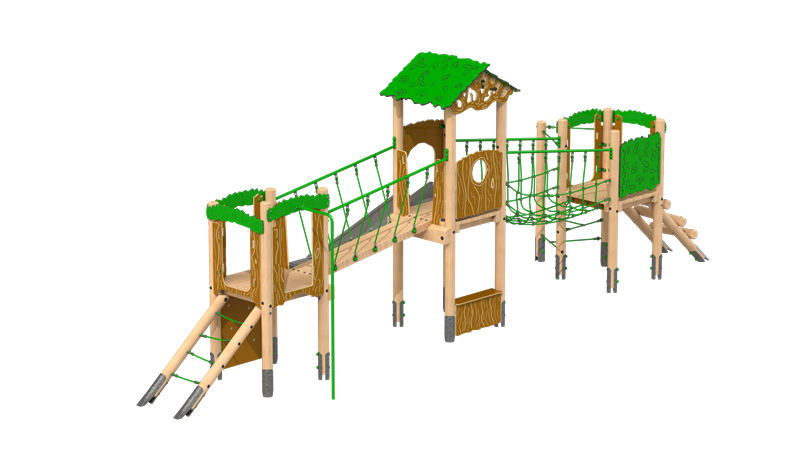 Technical render of a Osprey Play Tower